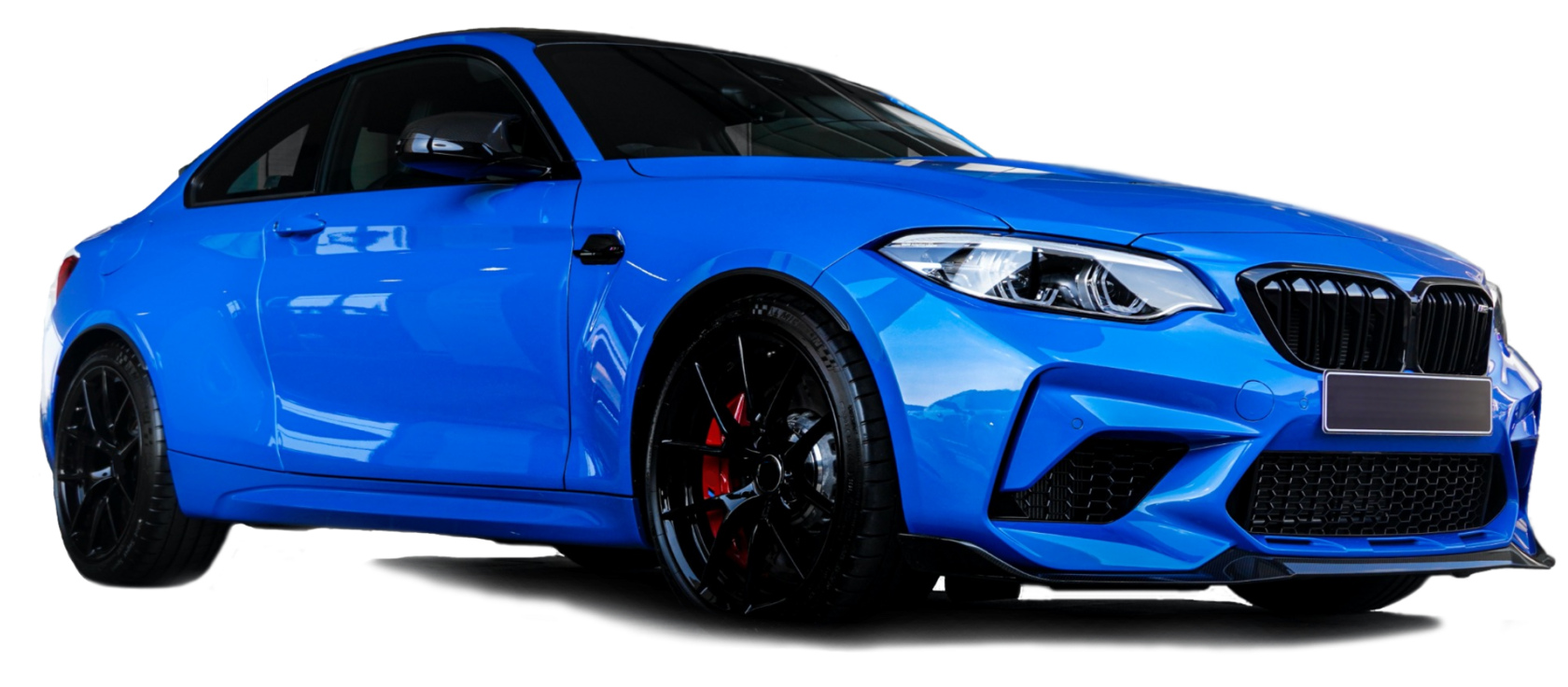 покрасить машину БМВ, синяя быв